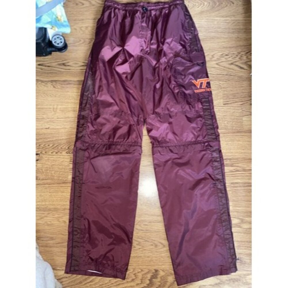 Vintage 90s Savvy Brand Virginia Tech Hokies Convertible Pants Shorts Size M